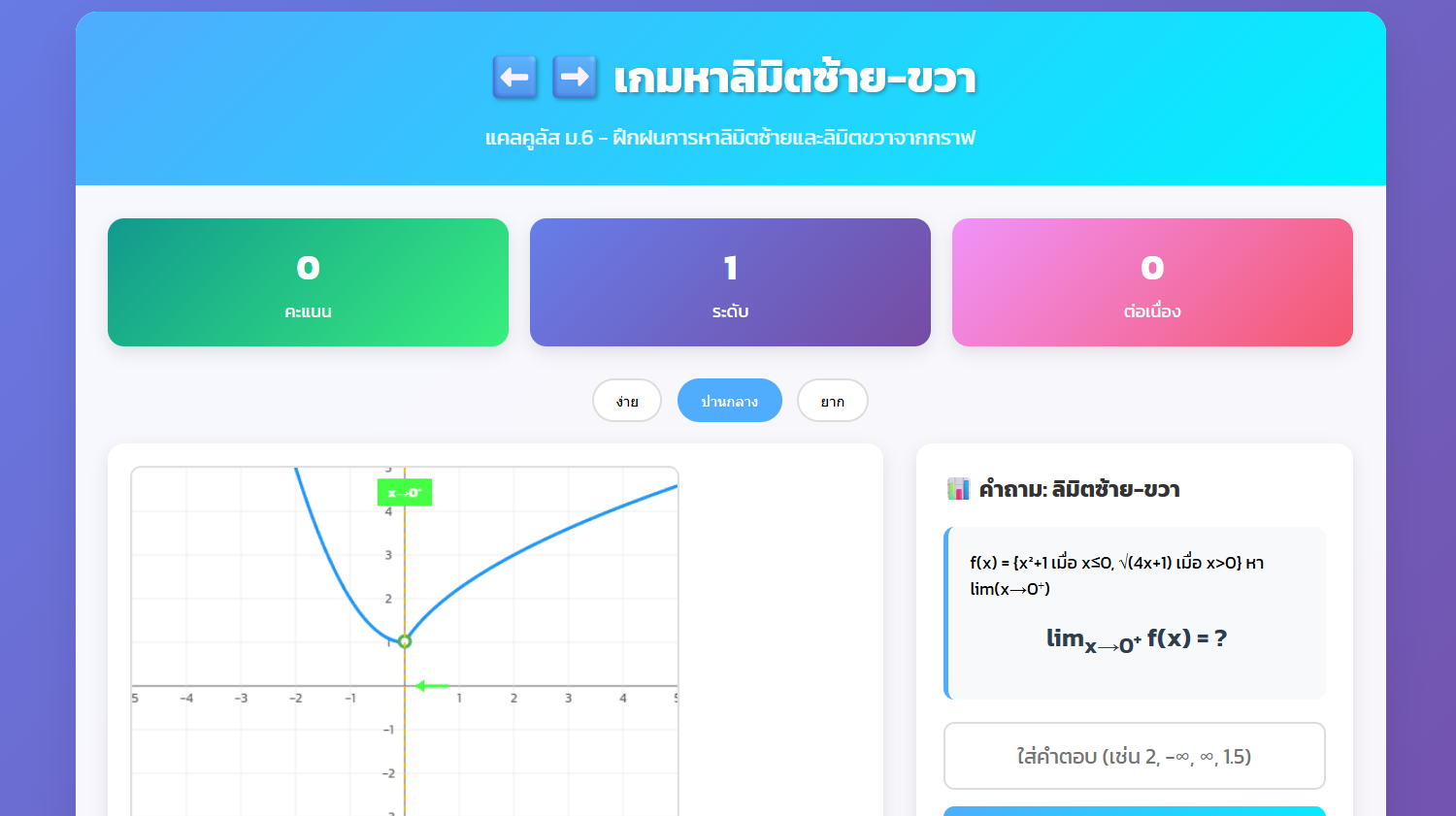 เกมหาลิมิตจากกราฟ